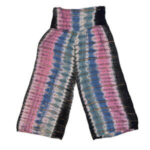 EARTHBOUND Trading Company Multicolor Tie Dye Pull-On Harem Pants Small